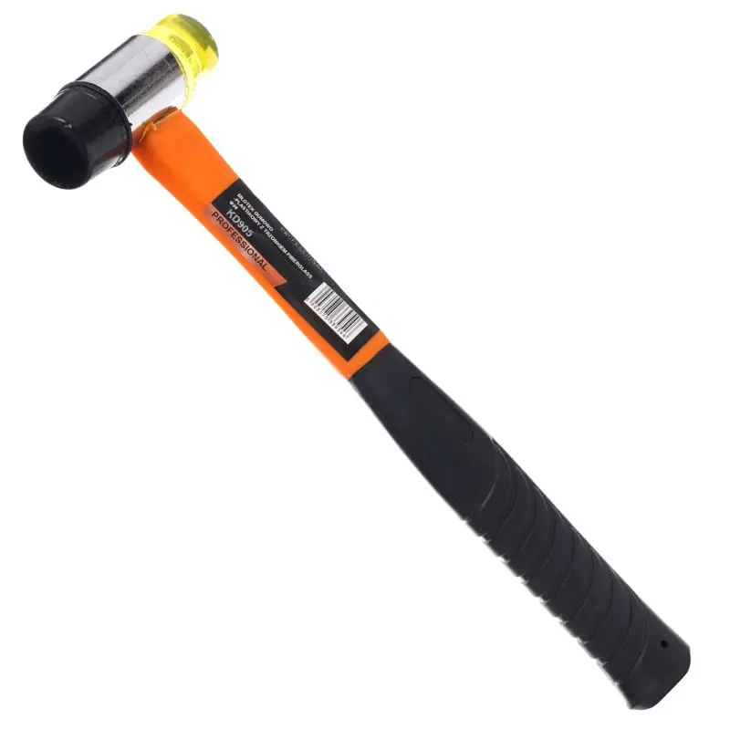 Gumoplastové kladivo se sklolaminátovou rukojetí Kraft&Dele KD905, 30 mm