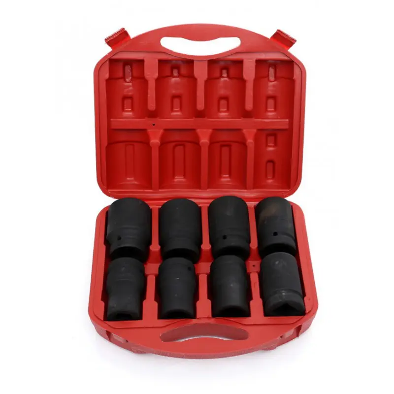 Sada nástrčných klíčů pro rázový utahovák Kraft&Dele KD10216, 8 ks, 3/4"