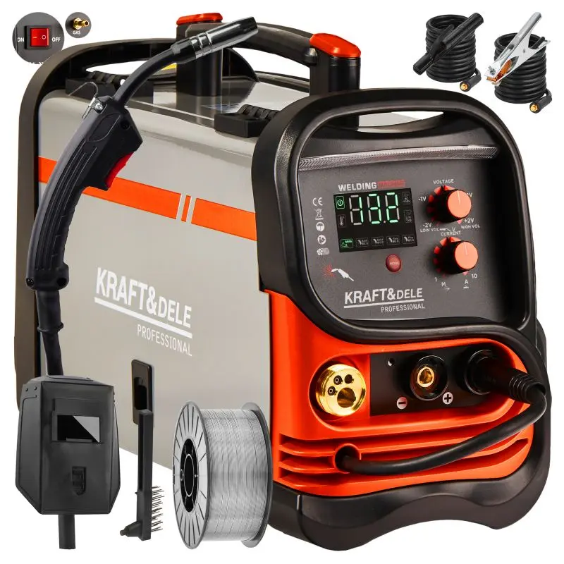 Invertorová svářečka Kraft&Dele KD1883, IGBT, GAS/NO GAS/MIG/MMA/TIG