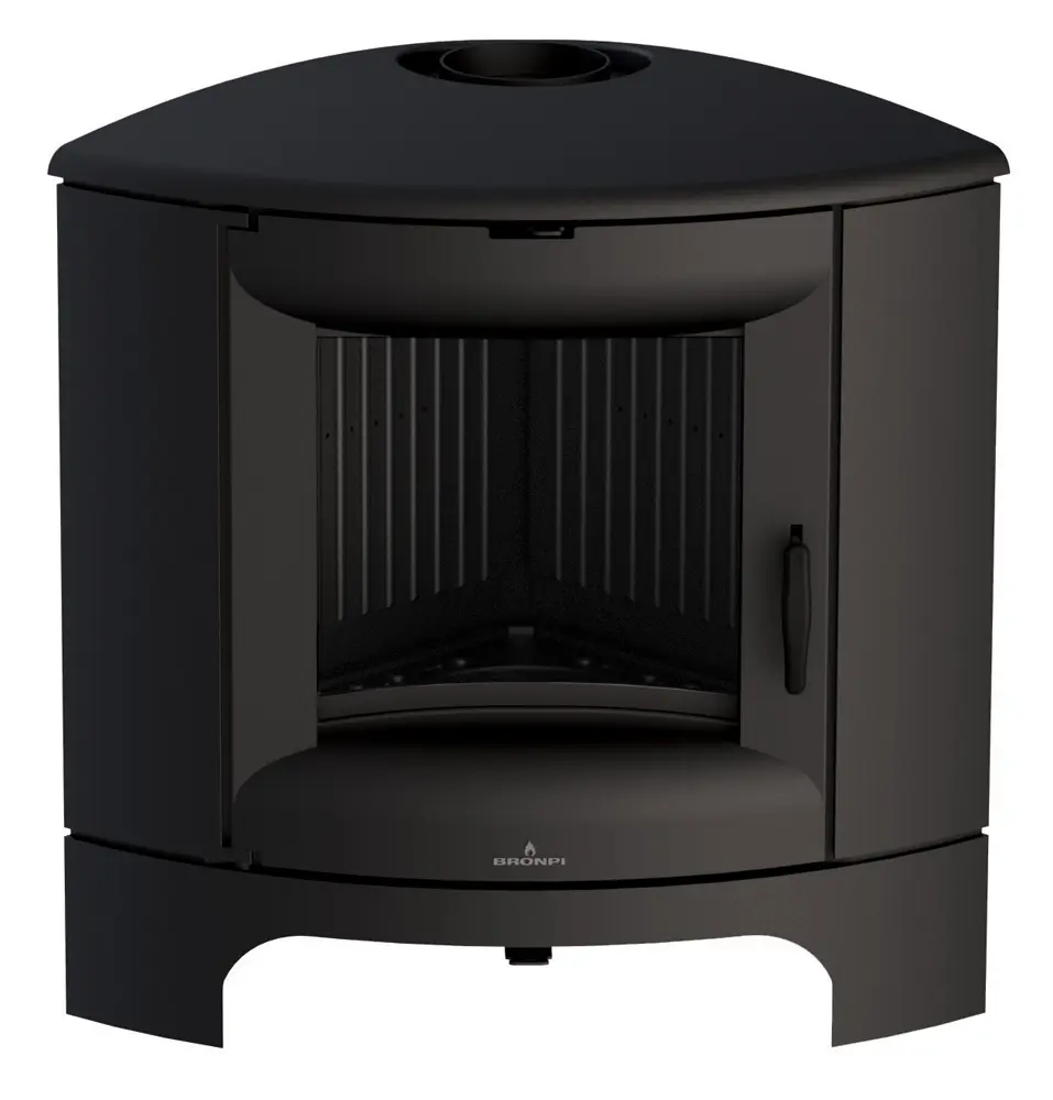 Krbová kamna BRONPI BREMEN rohová, 11,5 kW, černá