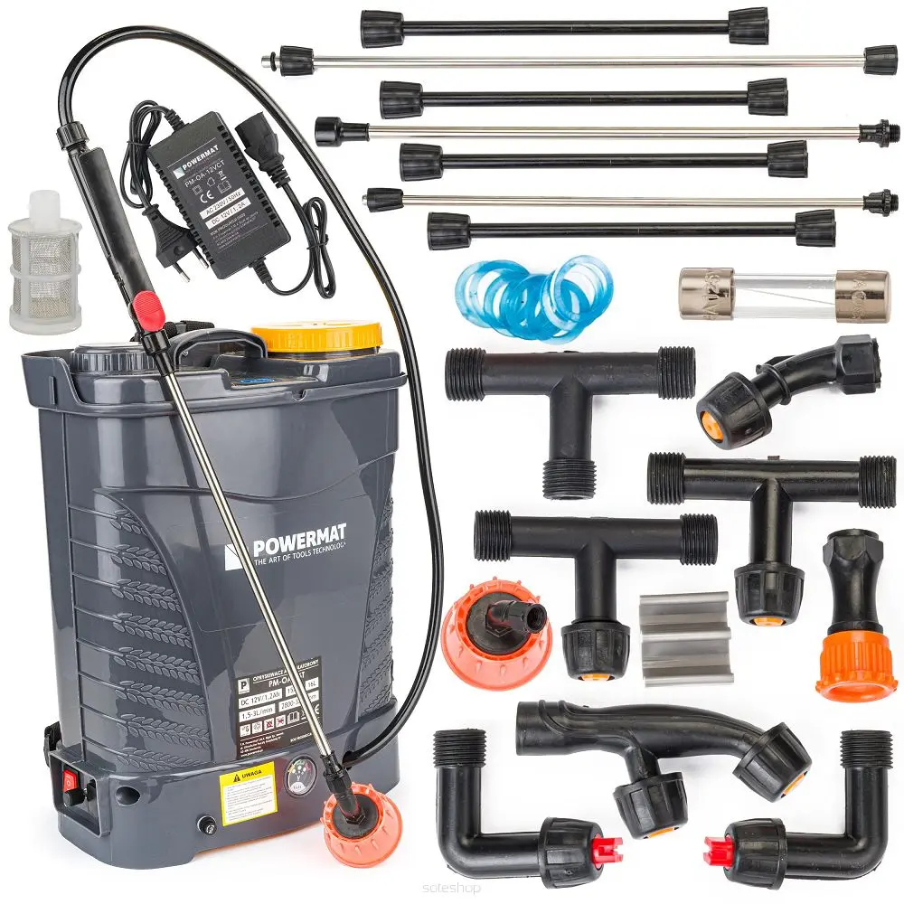 Akumulátorový postřikovač POWERMAT PM-OA-16T, 16 l