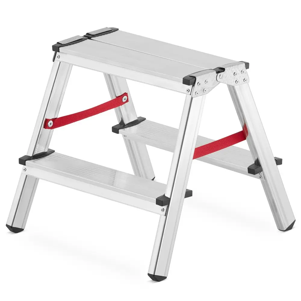 Dvoustranný žebřík hliníkový HIGHER DD2, 2x2, pracovní výška 240 cm