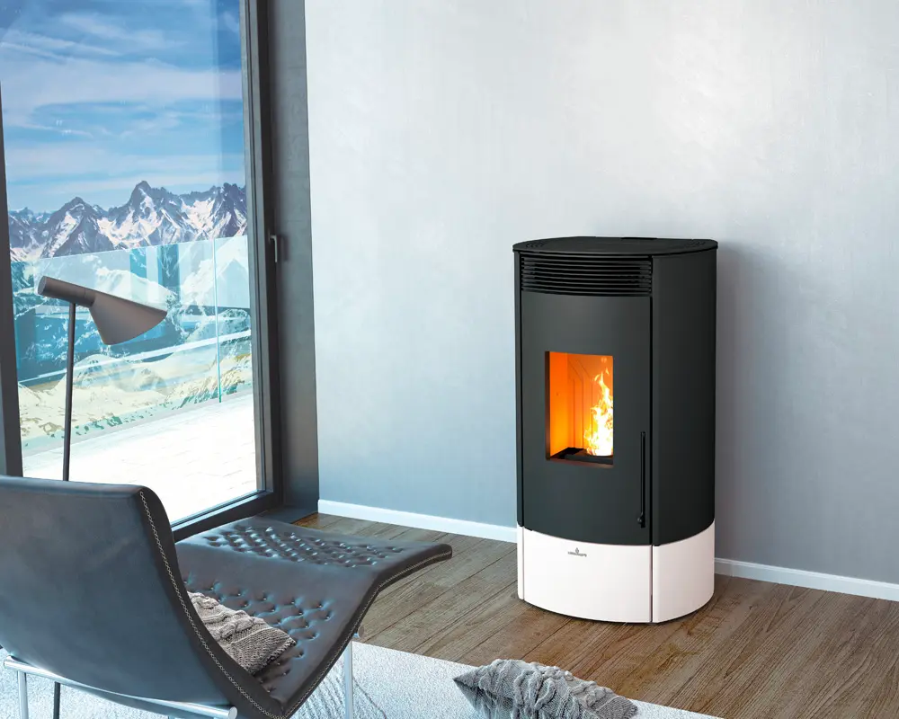 Peletová kamna BRONPI MILA, 10,3 kW, slonovina