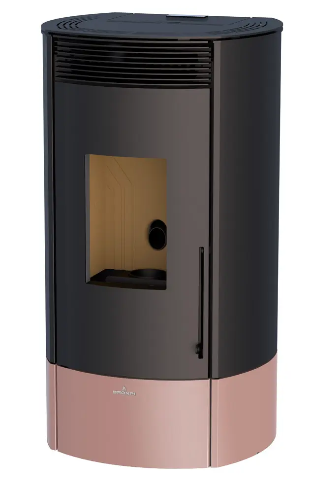 Peletová kamna BRONPI MILA, 10,3 kW, růžově zlatá