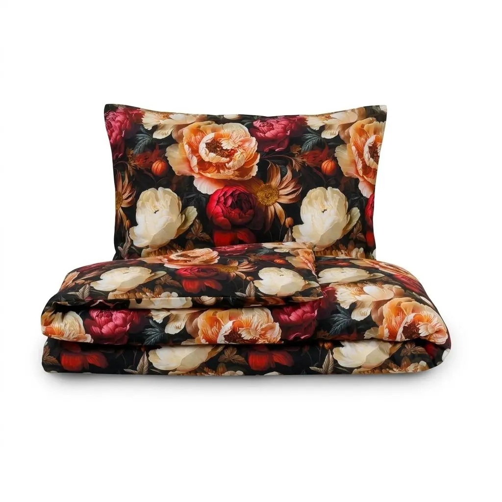 Kvalitex Saténové povlečení Flamengo vínové 1x 220/200, 2x 70/90cm