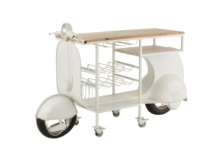 Bar s vinotékou Scooter - 180*64*102 cm J-Line by Jolipa