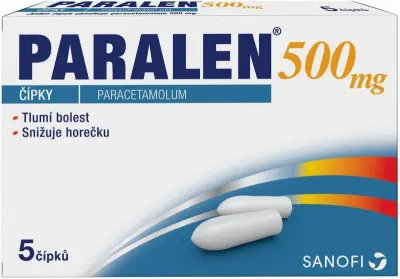 PARALEN 500 SUP 500 mg 5 čípků