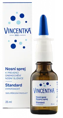 Vincentka nosní sprej Standard hypotonický, 25 ml