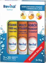Revital Vit.C+Multivitamin+Hořčík eff.tbl.3x20