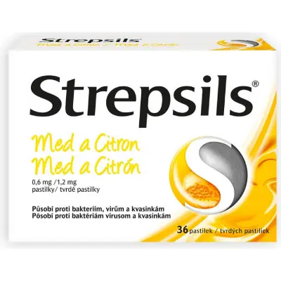 STREPSILS MED A CITRON ORM 0,6MG/1,2MG PAS 36