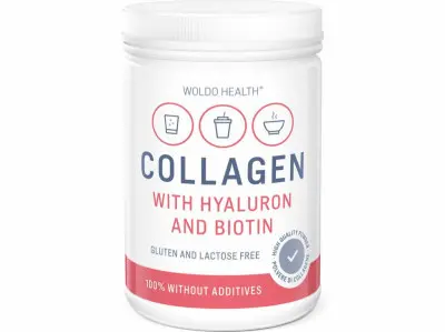 Woldo Health Collagen With Hyaluron And Biotin Kolagen s kyselinou hyaluronovou 500 g