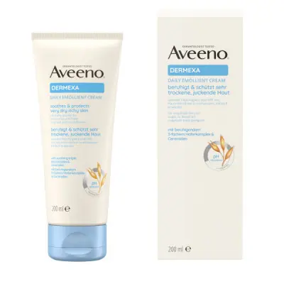 Aveeno Emolienční tělový krém bez parfemace Dermexa (Daily Emollient Cream) 200 ml