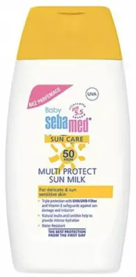 Sebamed Mléko na opalování bez parfemace OF 50+ Baby (Multi Protect Sun Milk) 200 ml