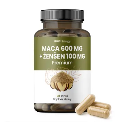 MOVIT Maca + Ženšen PREMIUM 90 kapslí