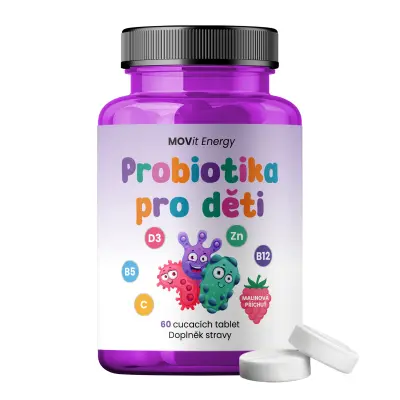 MOVit Energy probiotika pro děti cucavých tbl.60