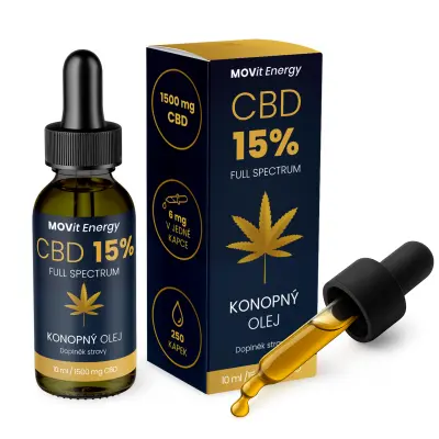 Movit Energy CBD 15% Full Spectrum konopný olej 10 ml