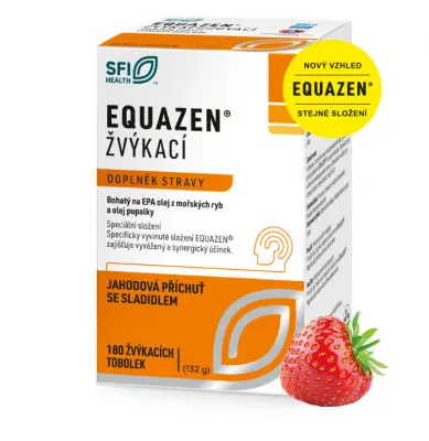 EQUAZEN žvýkací jahodová příchuť 180 tablet