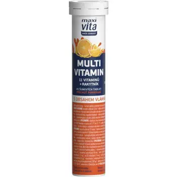 Maxi Vita Multivitamin 11vitamínů+rakytník+pomeranč šumivé tablety 20