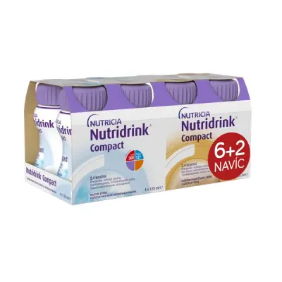NUTRIDRINK Compact 6+2 neutral-káva 8 x 125 ml