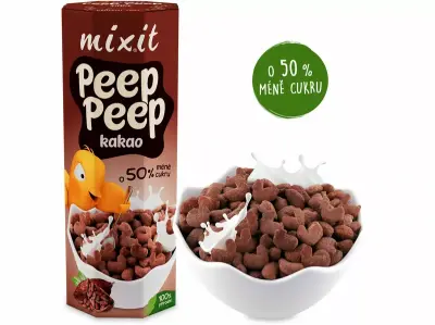 Mixit Cereálie Peep Peep Kakao BIO 280g