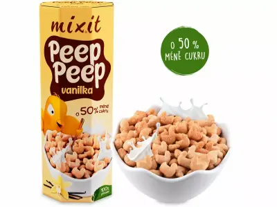 Mixit Peep Peep cereálie vanilka BIO 280g