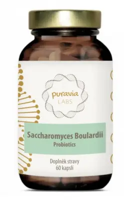 PURAVIA LABS Probiotika Saccharomyces boulardii 60 kapslí