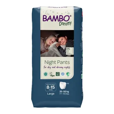 Bambo Dreamy Nigh.Pants 8-15let Unisex 35-50kg10ks