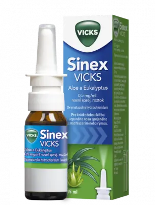 Sinex Vicks aloe+eukal 0.5mg/ml nas.spr.1x15ml/7.5