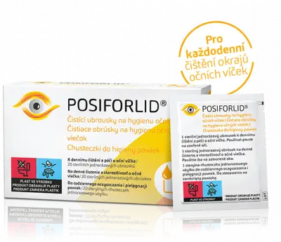 POSIFORLID Čistící ubrous.na hyg.očních víček 20ks