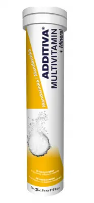 Additiva Multivitamin+Mineral MANDARINKA šum.tabl. 20 ks