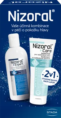 Nizoral Expert jemný čisticí šampon 200 ml + Nizoral Nizoral Care kondicionér 200 ml