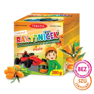 RAKYTNÍČEK želatinky 140ks auta
