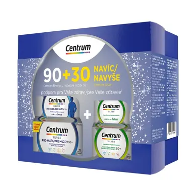 Centrum Silver pro muže 50+ 90 tablet + 30 tablet