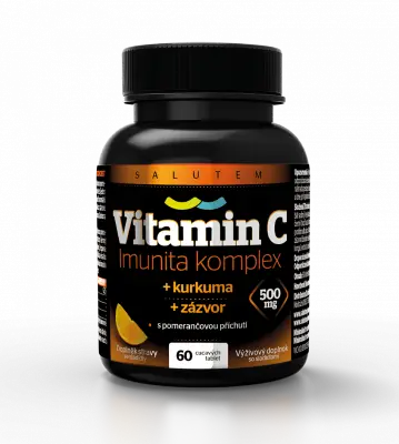 Vitamin C 500mg Imunita kurkuma + zázvor tbl.60