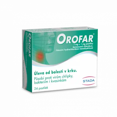 Orofar 1mg/1mg 24 pastilek