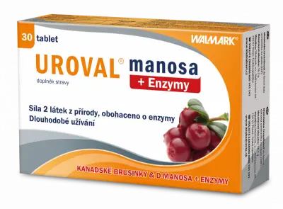Uroval manosa +enzymy 30tbl Walmark