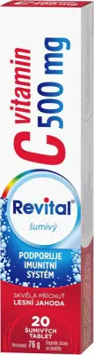 Revital C vitamin 500mg lesní jahoda tbl.eff.20