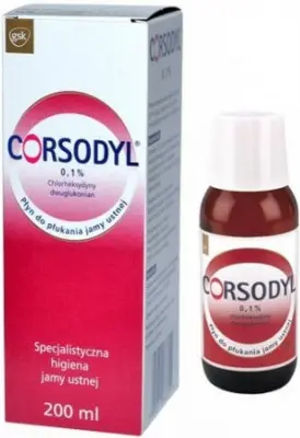 Corsodyl ústní voda 0.1% 200ml
