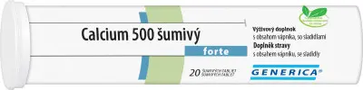 Calcium 500 šumivý forte Generica eff 20tbl