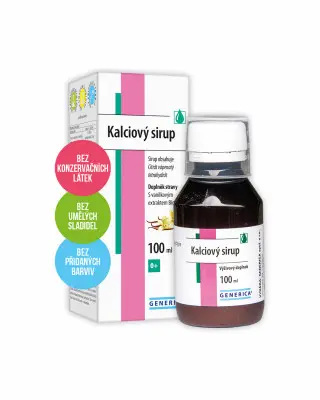 GENERICA Kalciový sirup s vanilkovou příchutí 100 ml