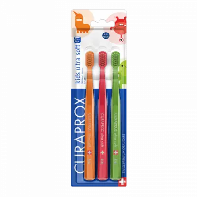 Curaprox Kids CS 5500 dětský zubní kartáček, 3ks
