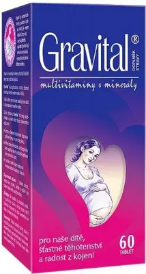 Gravital® - multivitaminy pro těhotné a kojící ženy - 60 tbl.