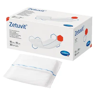KOMPRESY KOMBINOVANÉ SAVÉ ZETUVIT NESTERILNÍ, 10X10CM,30KS