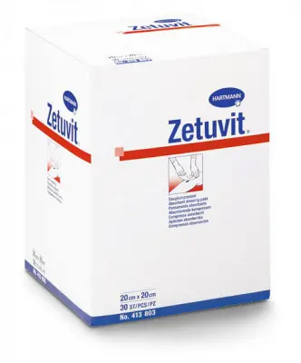 KOMPRESY KOMBINOVANÉ SAVÉ ZETUVIT NESTERILNÍ, 20X20CM,30KS