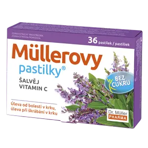 Müllerovy pastilky se šalvějí bez cukru 36ks ZP