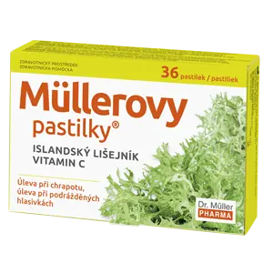 DR. MÜLLER Müllerovy pastilky s islandským lišejníkem 36 ks ZP