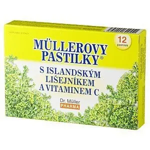 Dr. Müller Müllerovy pastilky s islandským lišejníkem bez cukru 12 pastilek