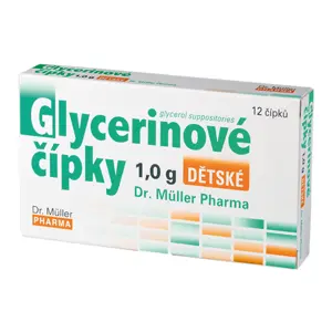 DR. MÜLLER Glycerinové čípky dětské 1.0g 12 ks