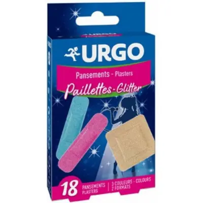 URGO GLITTER třpytivé dětské náplasti 18ks