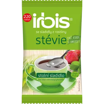 Irbis se sladidly z rostliny stévie 220 tablet